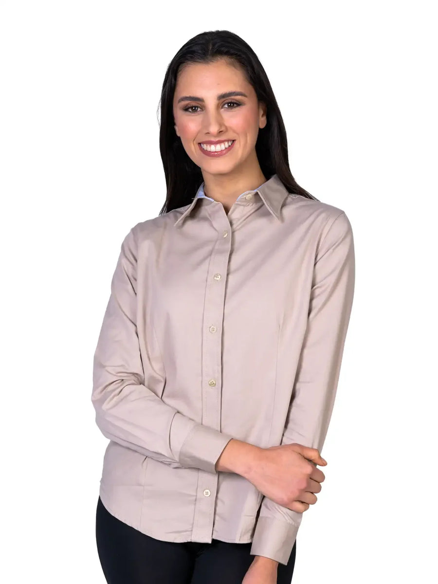 Camisa - Dama - Manga larga - Gabardina - Arena