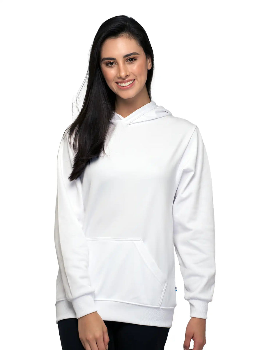 Hoodie – Unisex – Colores básicos – Blanco 100