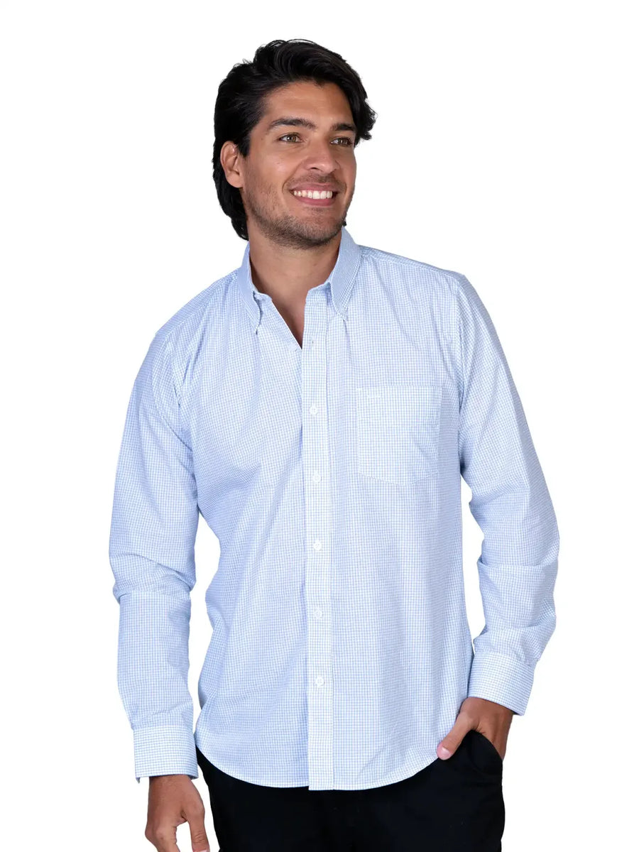 Camisa – Caballero – Manga larga – Capri ‑ Blanco