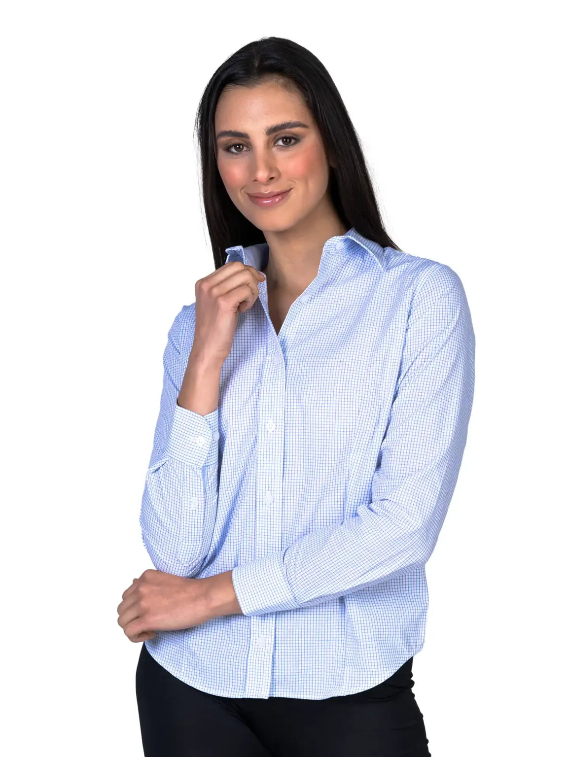 Camisa – Dama – Manga larga – Capri ‑ Blanco