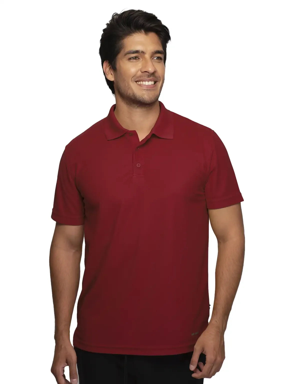 Playera Tipo Polo – Caballero – Manga Corta – Colores Básicos - Cherry 400