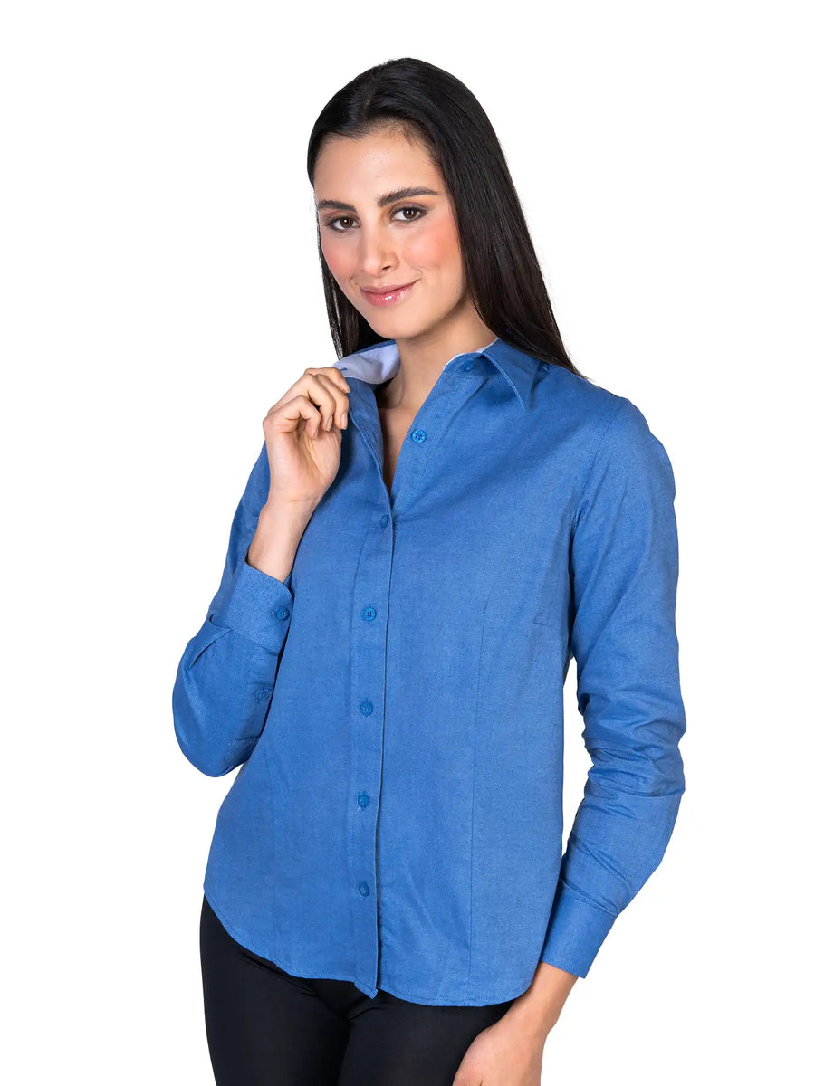 Camisa  - Dama - Manga larga - Oxford - Francia