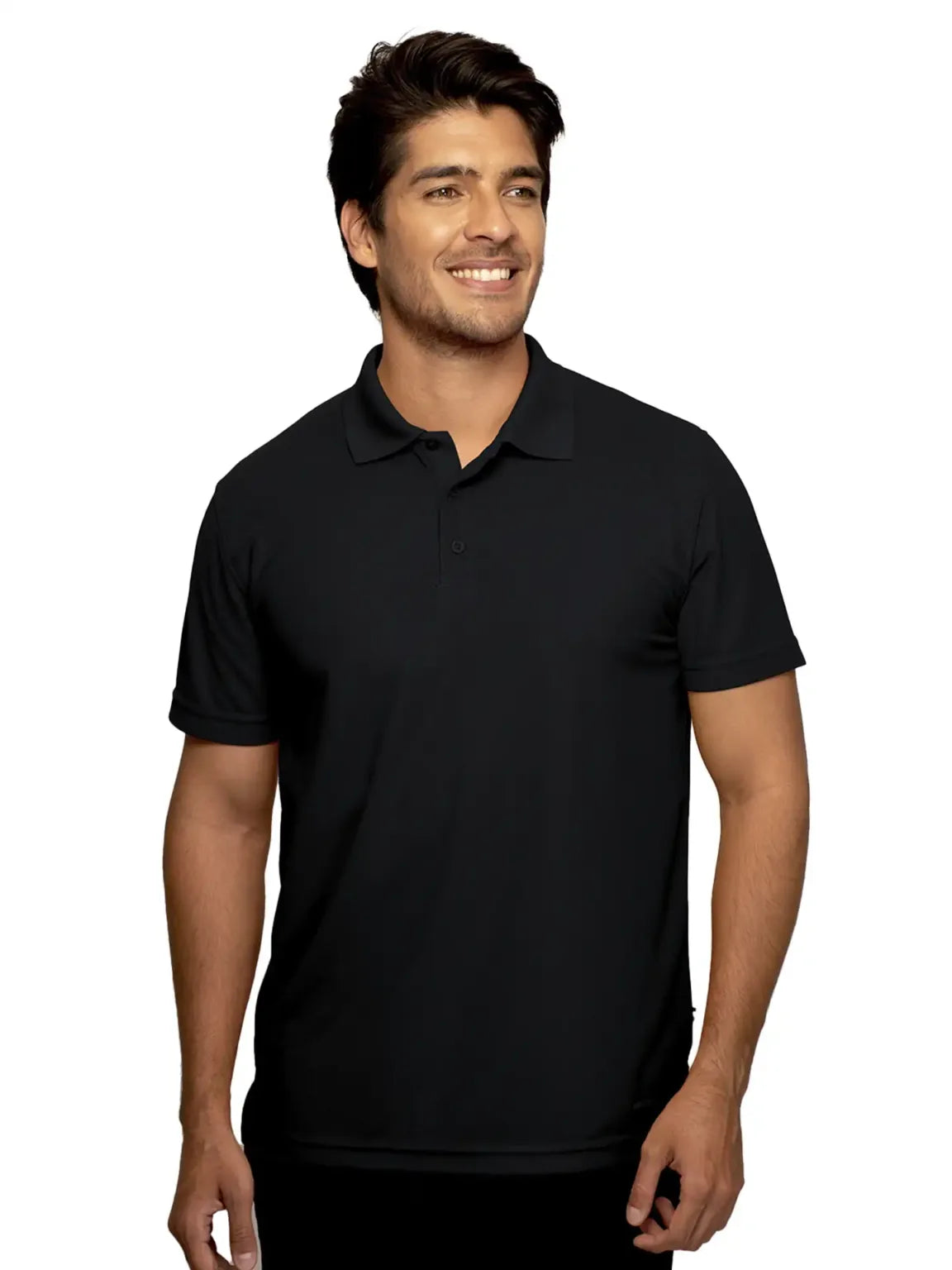 Playera Tipo Polo – Caballero – Manga Corta – Colores Básicos - Negro 200