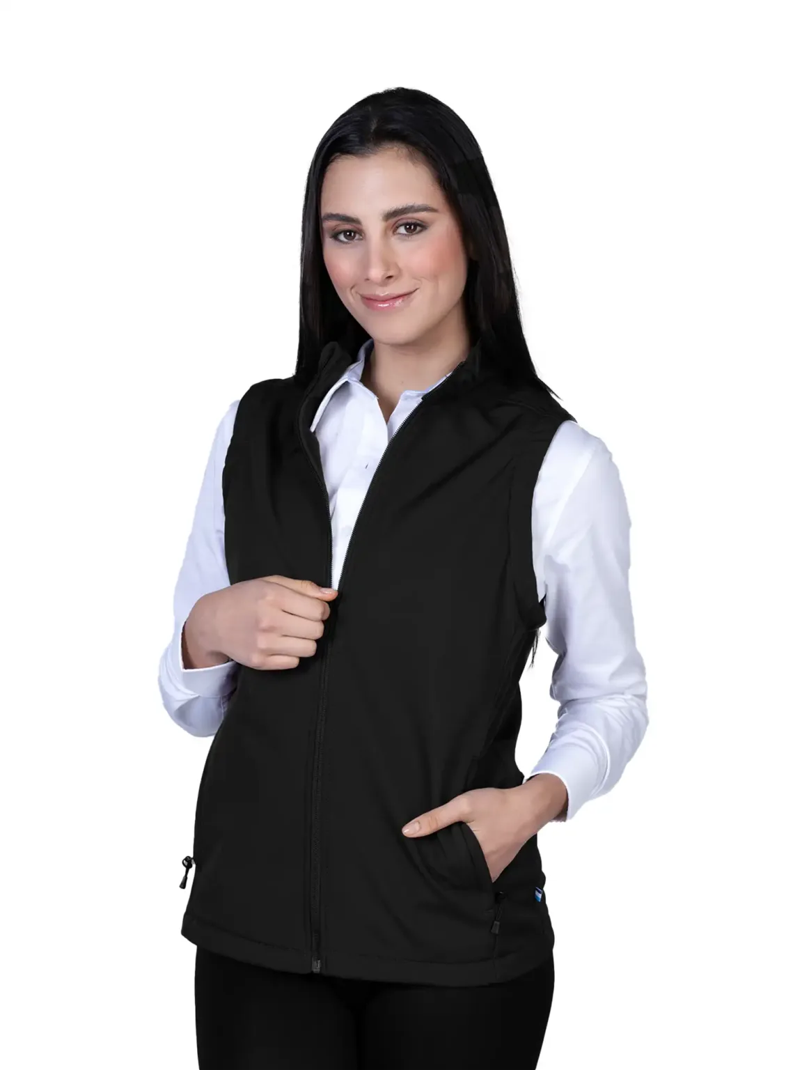 Chaleco Soft Shell – Dama – Colores básicos – Negro 200