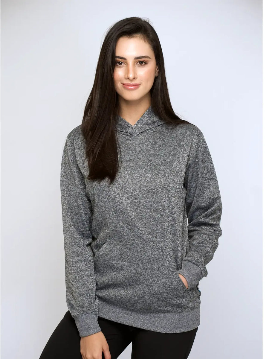 Hoodie - Unisex - Colores jaspe - Negro 705