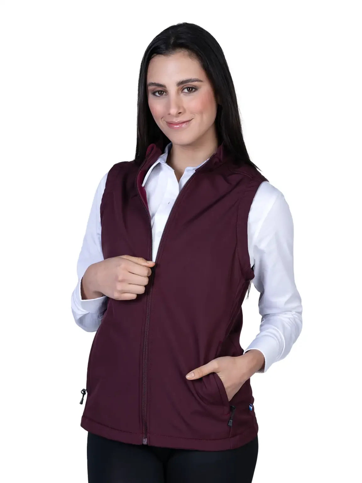 Chaleco Soft Shell – Dama – Colores básicos – Vino 410